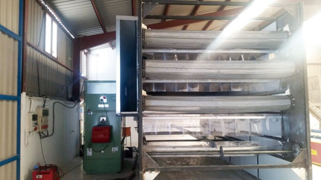 Agrotec - Secadero Bandas Agrotec - Secaderos de varias bandas, en los cuales el producto es transportado en varios niveles con distinta temperatura de aire.